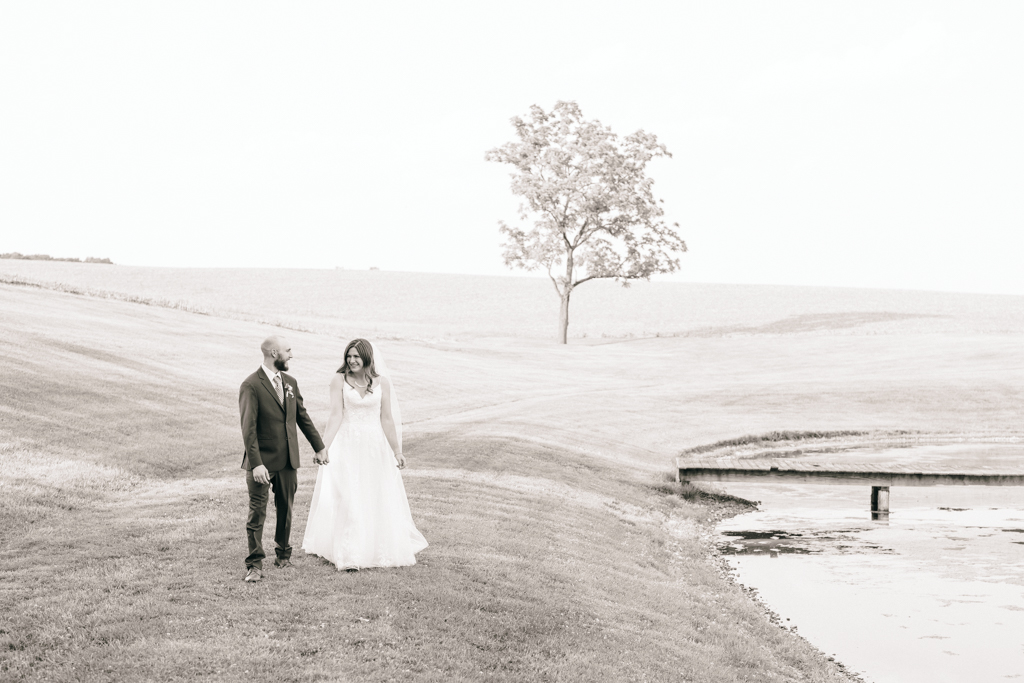 Husband and wife portraits at Foggy Bottom Farm in Hampstead, Maryland