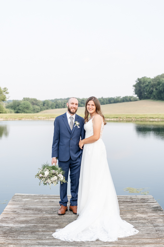 Husband and wife portraits at Foggy Bottom Farm in Hampstead, Maryland