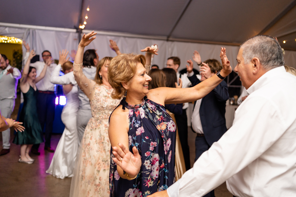 Wedding reception dance floor moments at Glen Ellen Farm in Frederick, MD