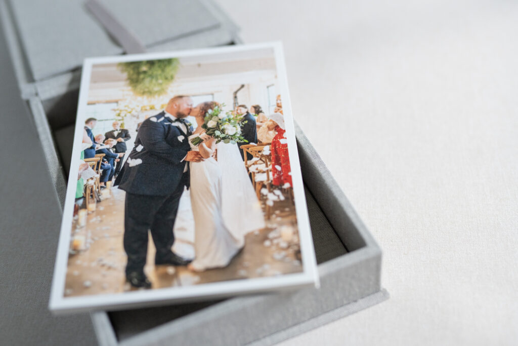 Photo prints and heirloom print box to preserve your wedding memories