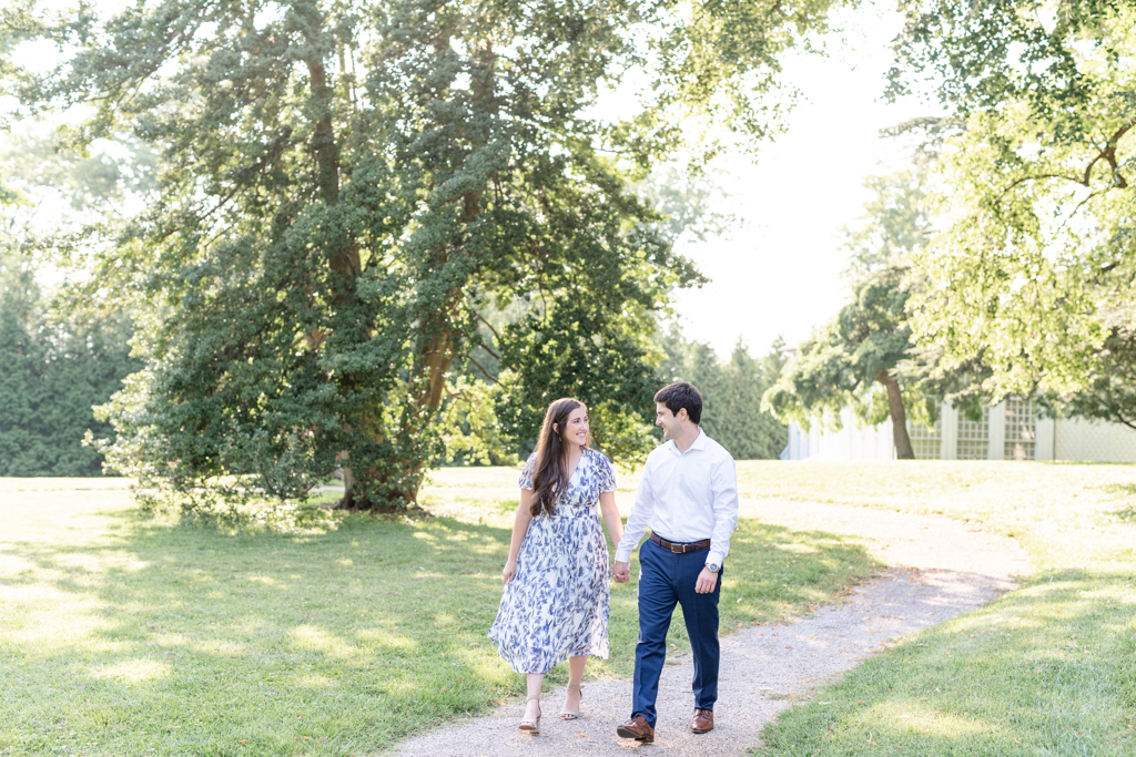 Melissa & Brian's Hampton Mansion engagement session in Towson, MD