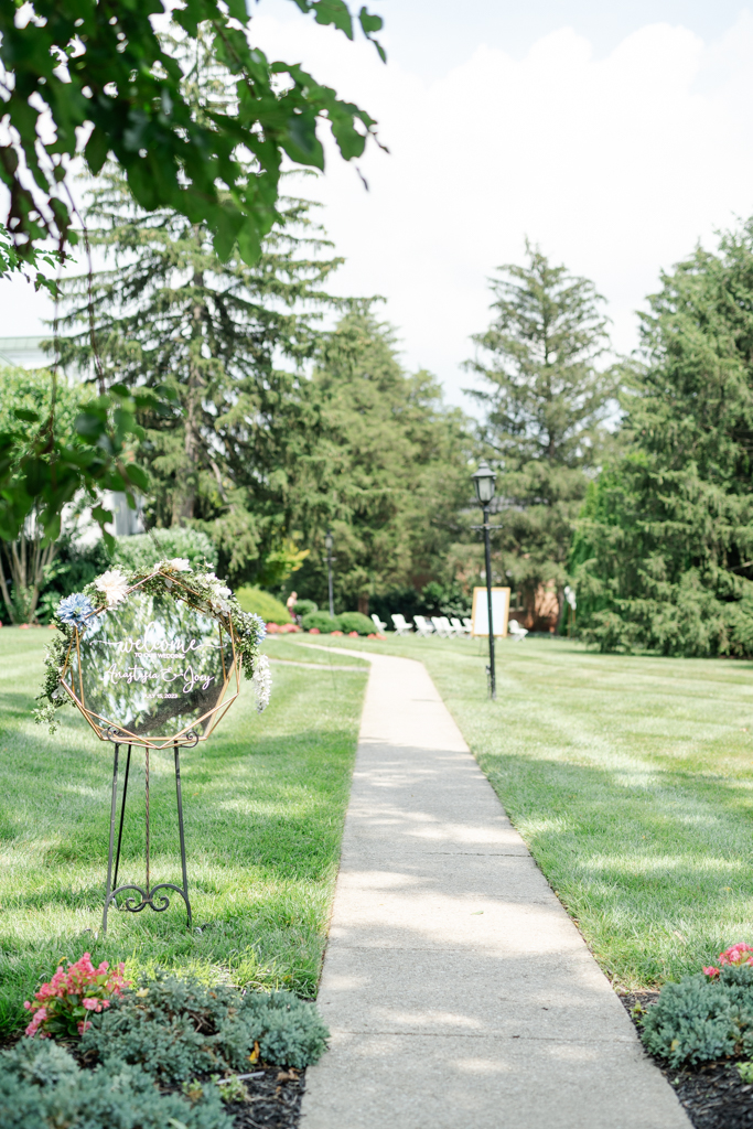 Wedding day details at the Mansion at Valley Country Club in Towson, MD
