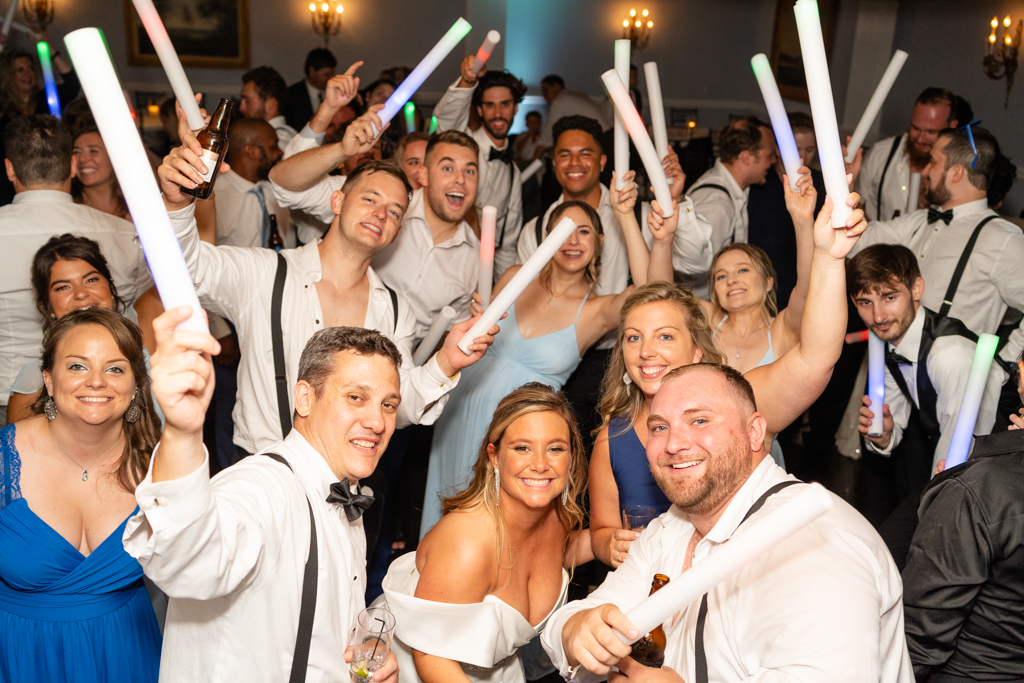 Wedding reception dance floor moments at the Mansion at Valley Country Club in Towson, MD