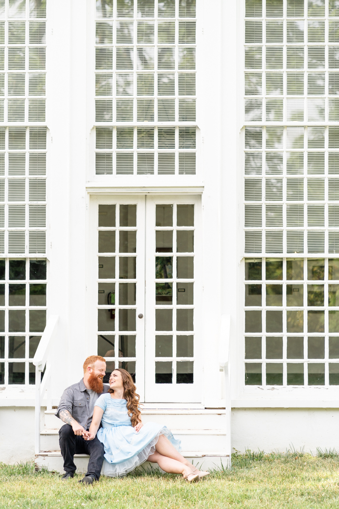 Hampton mansion engagement session in Towson, MD