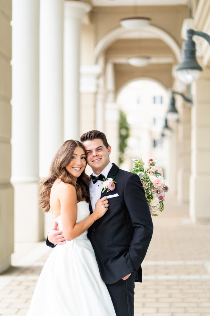 Bride and groom portraits after their first look during their Baltimore wedding day