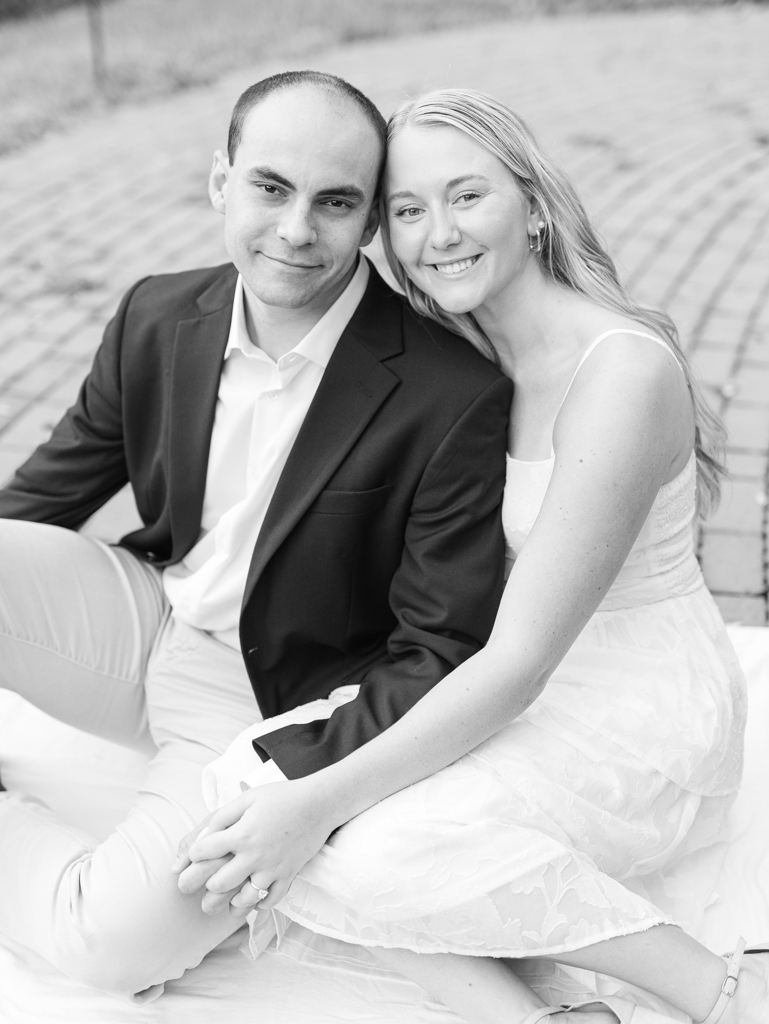 Mac and Abbey during their engagement session at Howard County Conservancy