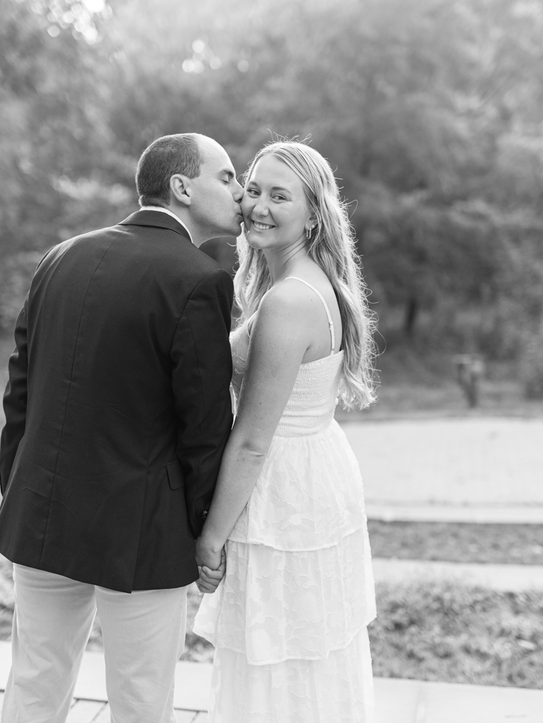 Mac and Abbey during their engagement session at Howard County Conservancy