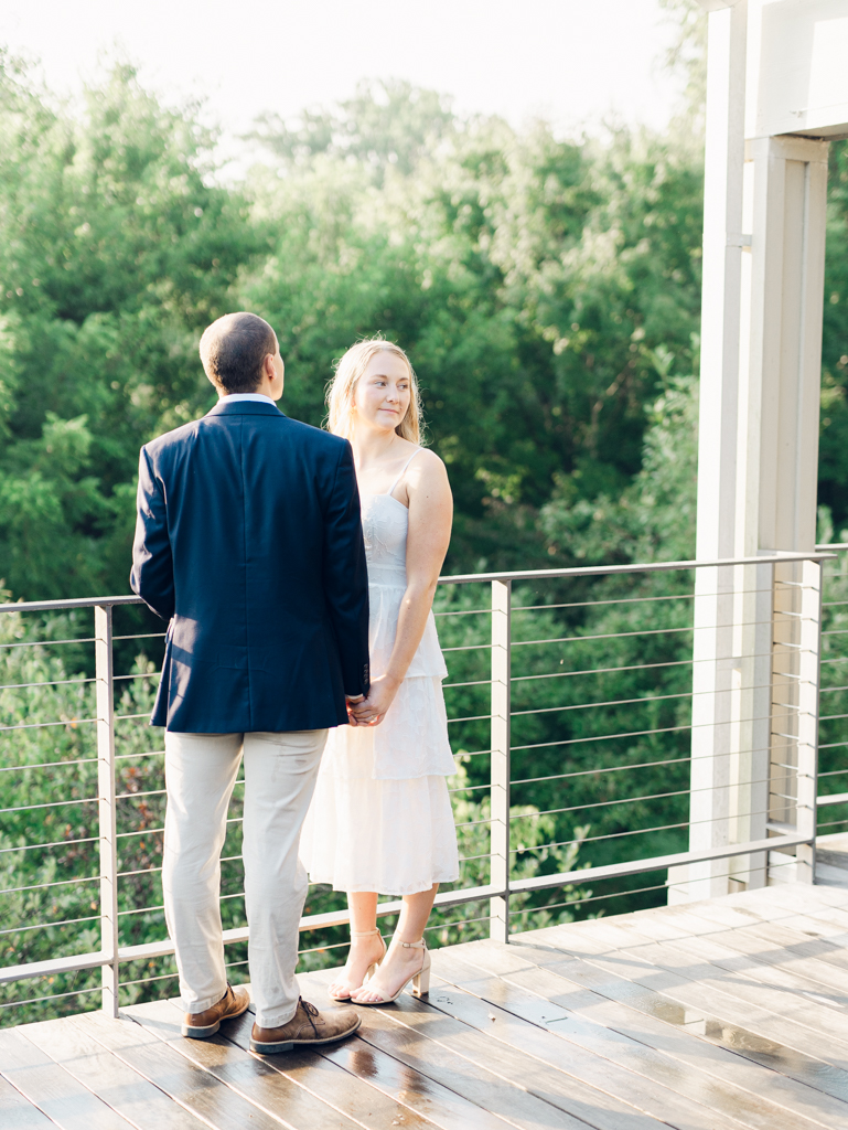 Mac and Abbey during their engagement session at Howard County Conservancy