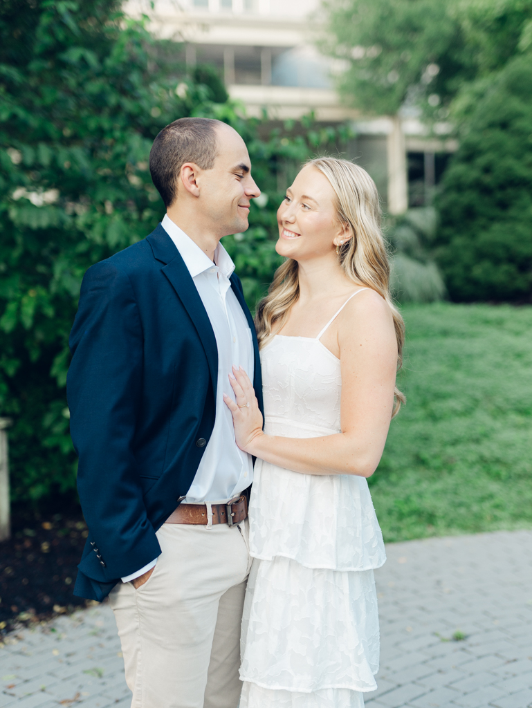 Mac and Abbey during their engagement session at Howard County Conservancy