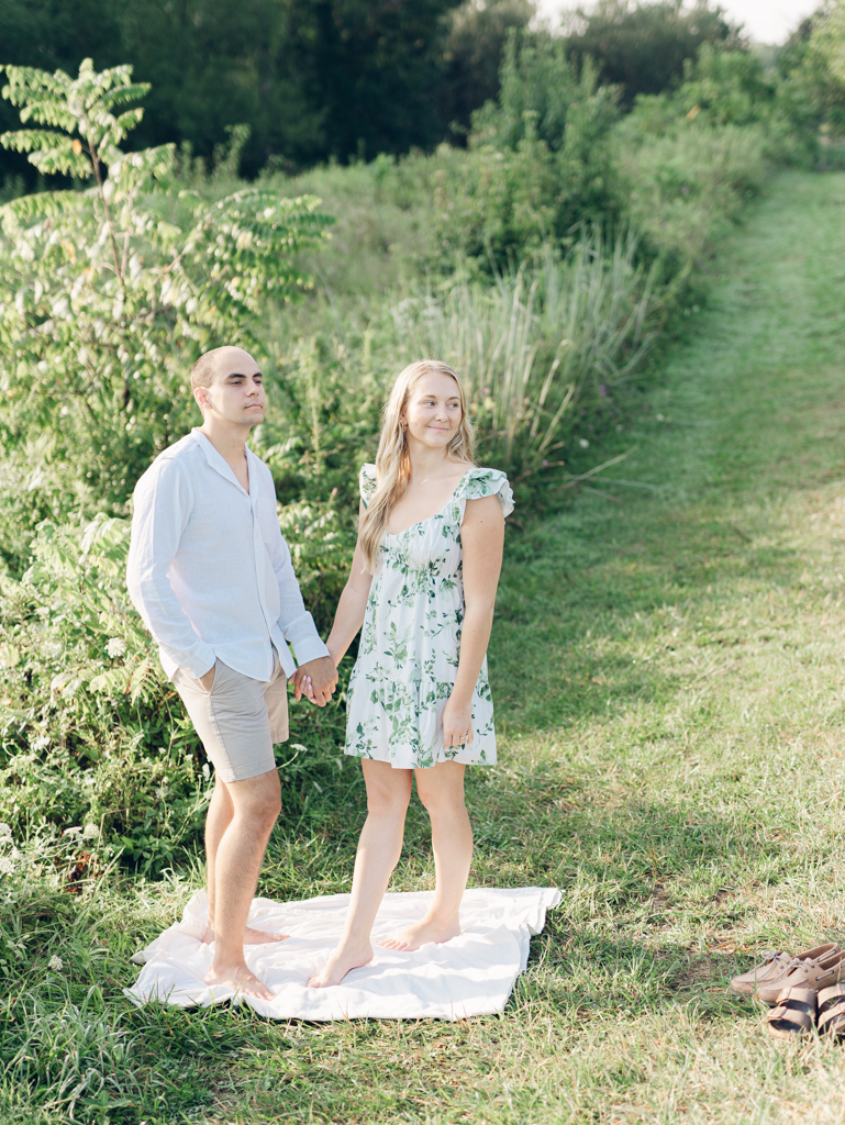 Abbey & Mac during their engagement session at Howard County Conservancy