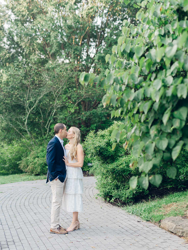 Mac and Abbey during their engagement session at Howard County Conservancy