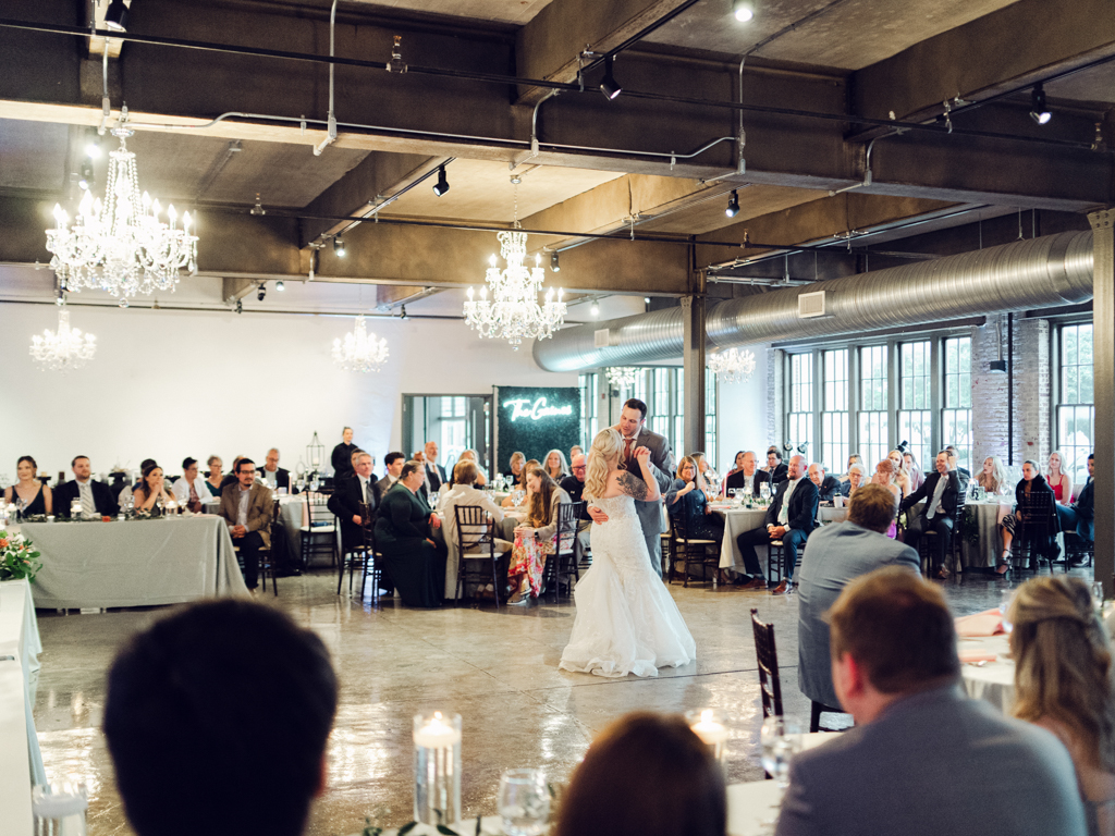 Amanda and Corey's first dance on their wedding day at The Bond Events.