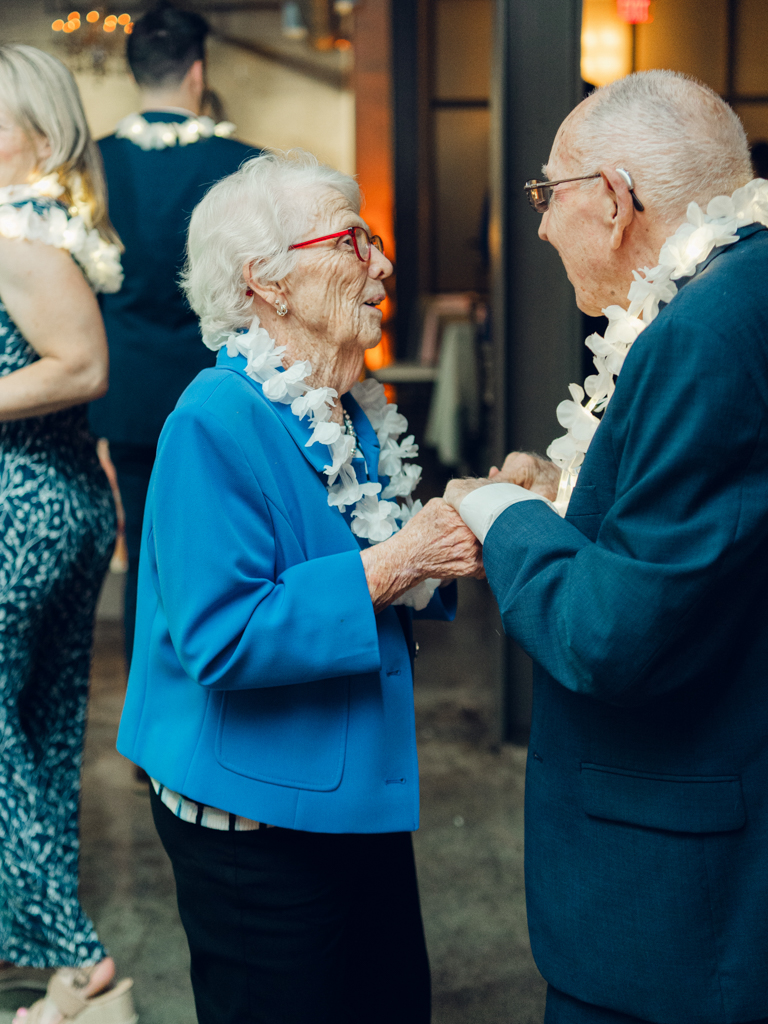 Guests dancing during Amanda and Corey's wedding day at The Bond Events.