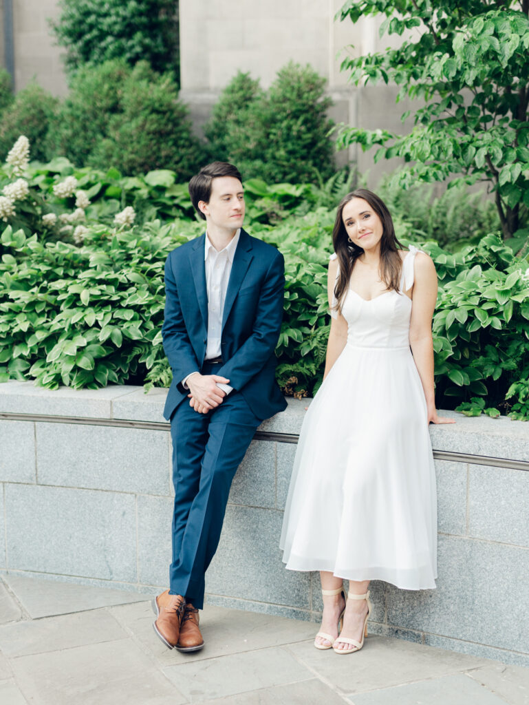 Amanda & Austin Washington National Cathedral engagement session