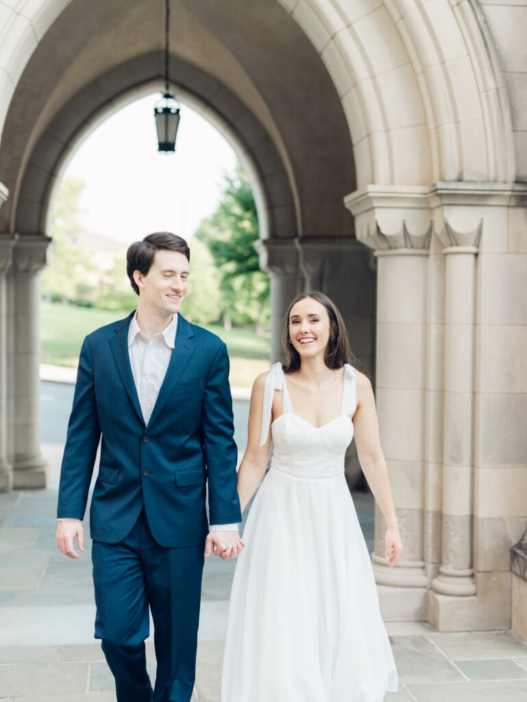 Amanda & Austin Washington National Cathedral engagement session