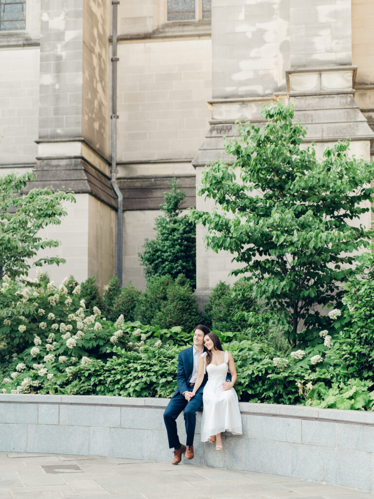 Amanda & Austin Washington National Cathedral engagement session