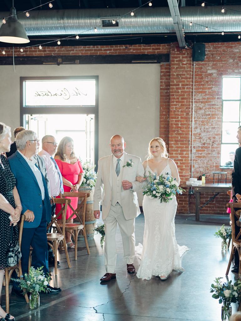 McClintock Distilling Wedding ceremony in Frederick, Maryland