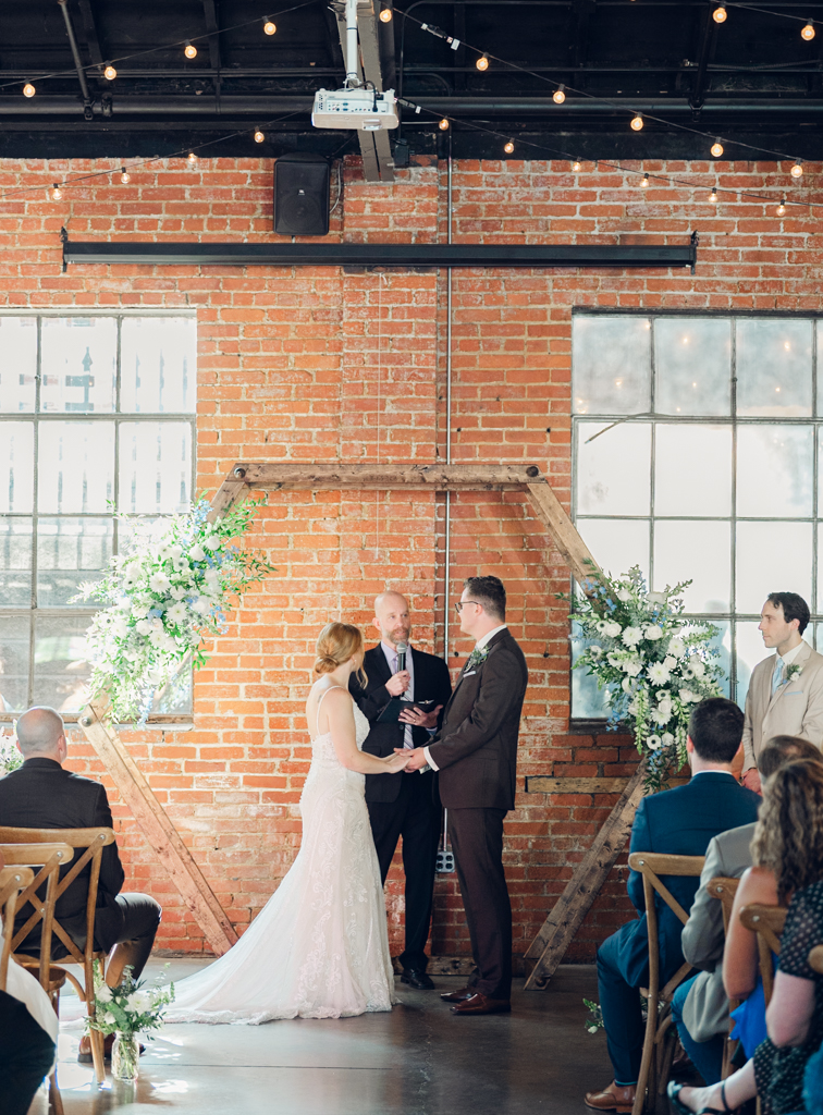 McClintock Distilling Wedding ceremony in Frederick, Maryland