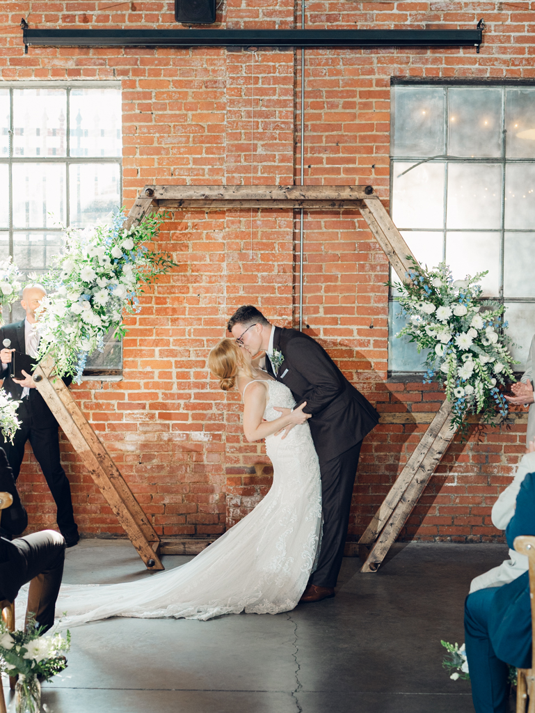 McClintock Distilling Wedding ceremony in Frederick, Maryland