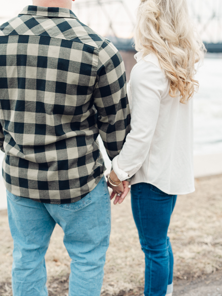 Elisa and Phil at their Harrisburg Riverfront, downtown Harrisburg engagement session