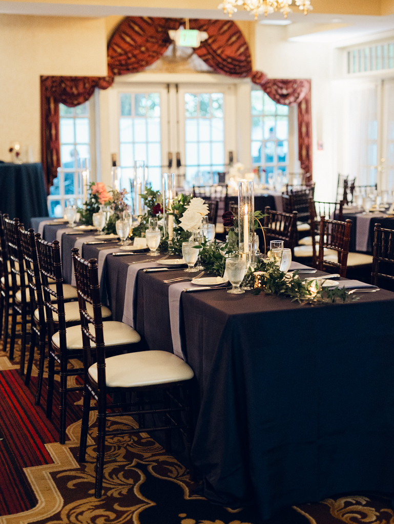 Governor Calvert House, Historic Inns of Annapolis reception details on Annapolis wedding day