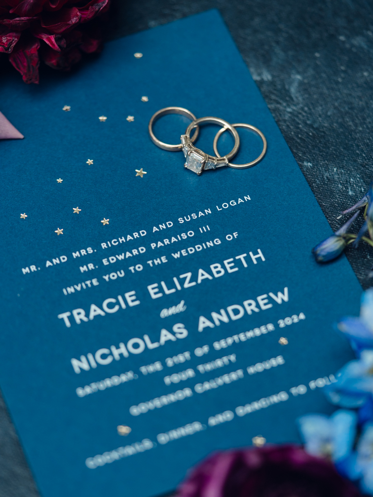 Tracie & Nick's details on their Annapolis Wedding day at Historic Inns of Annapolis