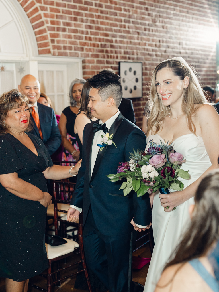 Tracie & Nick's ceremony on their Annapolis Wedding day at Governor Calvert House, Historic Inns of Annapolis