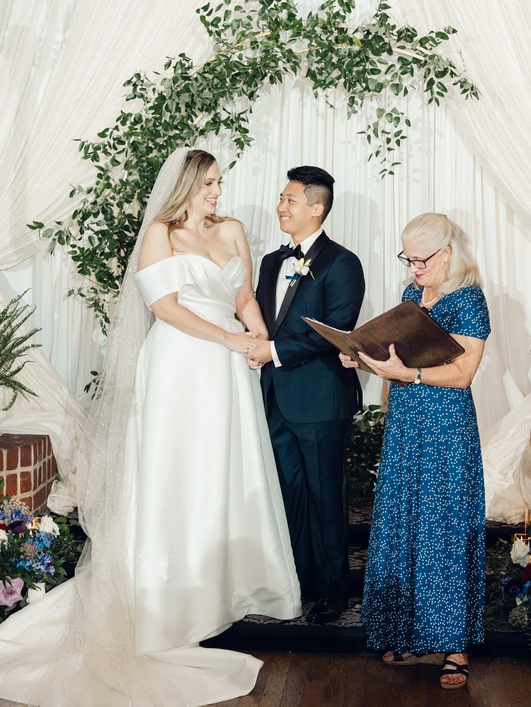 Tracie & Nick's ceremony on their Annapolis Wedding day at Governor Calvert House, Historic Inns of Annapolis