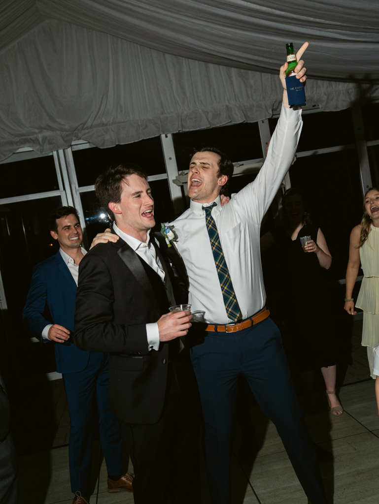 guests dancing during a wedding reception at Silver Swan Bayside