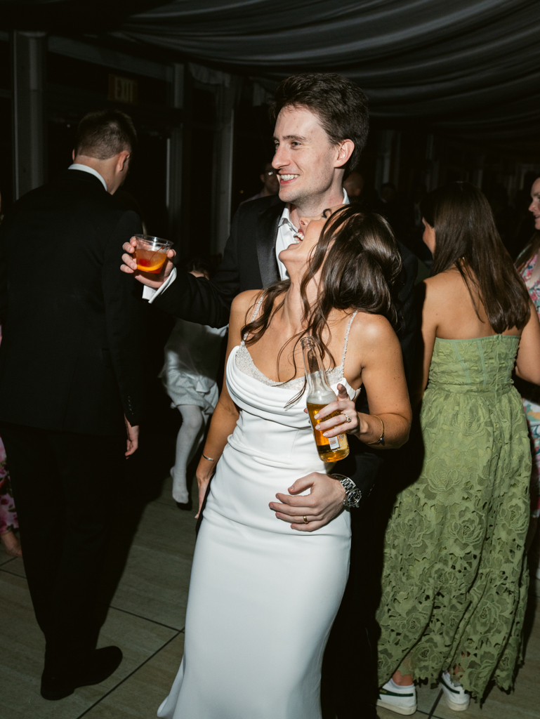 guests dancing during a wedding reception at Silver Swan Bayside