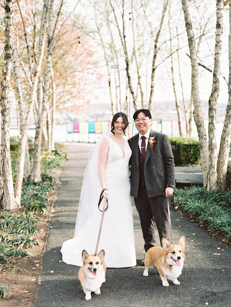 district winery wedding day portraits on film by dc film wedding photographer Nicole Simensky photography