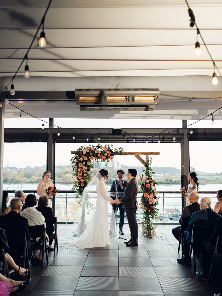 district winery wedding ceremony by dc wedding photographer Nicole Simensky photography
