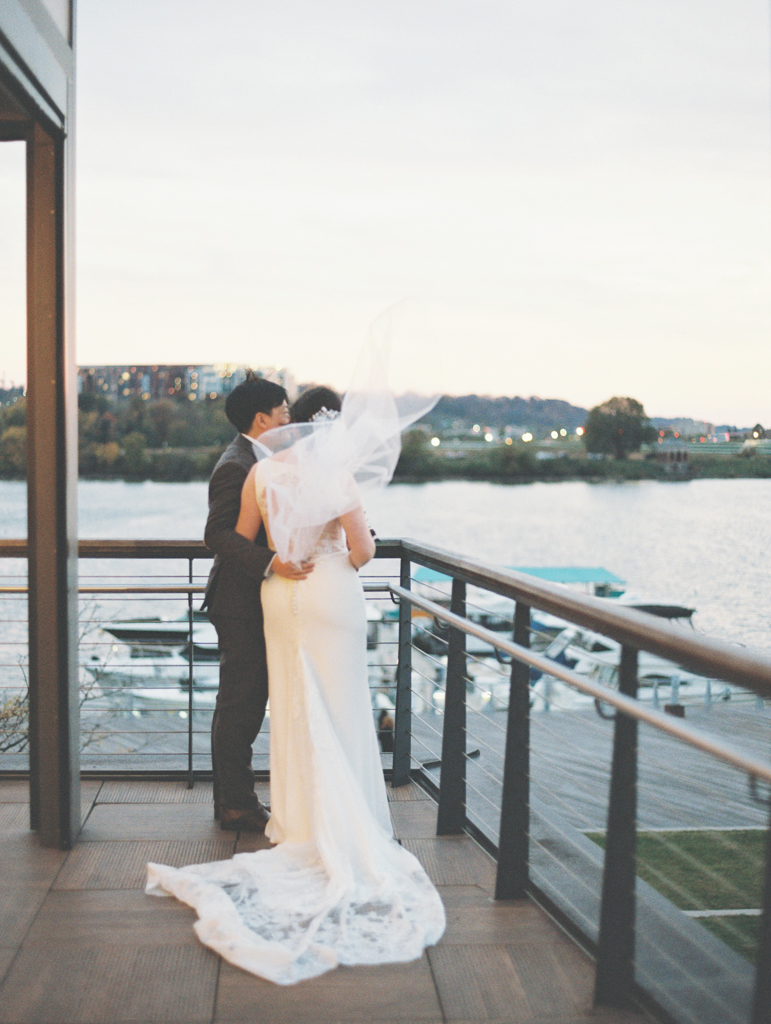 district winery wedding photo on film by dc film wedding photographer Nicole Simensky photography