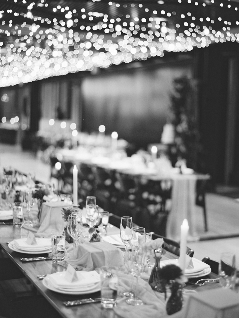 district winery wedding reception on film by washington dc film wedding photographer Nicole Simensky photography